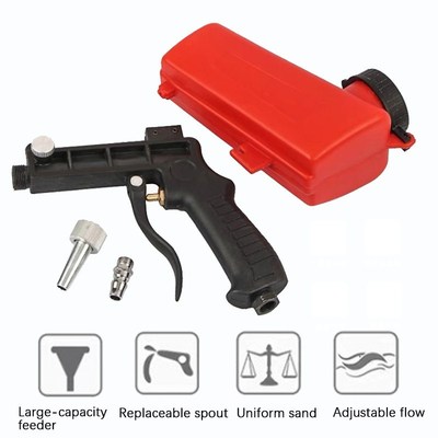 Sandblasting Gun Adjustable Sand Blaster Sand Blasting Port