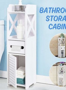 Bathroom Corner Floor Cabinet Toilet Vanity Cabinet Narrow