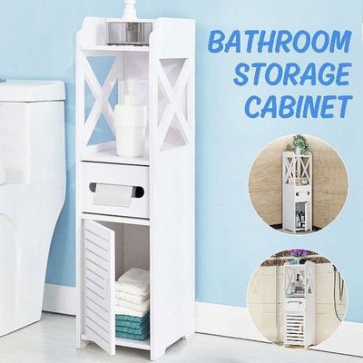 Bathroom Corner Floor Cabinet Toilet Vanity Cabinet Narrow