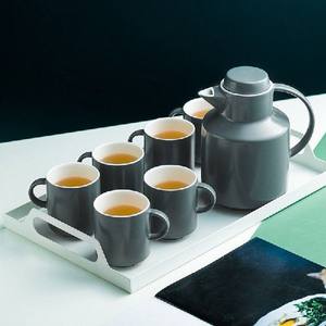 tea cup set of 6 Creative Matt ceramic tea set, home kungfu