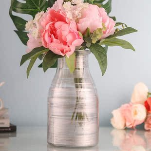 Modern simple glass vase living room decoration living room