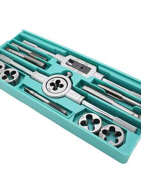 Metric Tap and Dies Set 12pcs NC Screw Thread Plugs Taps All