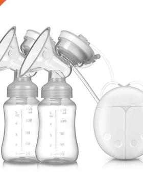 New Electric Double Breast Pump USB BPA Free Breast Pumps Ba