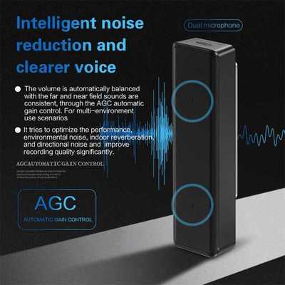 Smart Digital Voice Recorder X6 Portable Multi Language Ligh