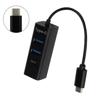 Type-C To 3-Port USB 2.0 + TF Card Reader Hub USB 3.1 Adapte