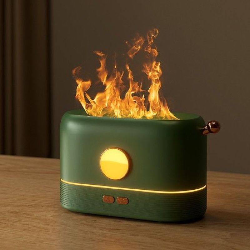 usb essential oil diffuser simulation flame ultrasonic