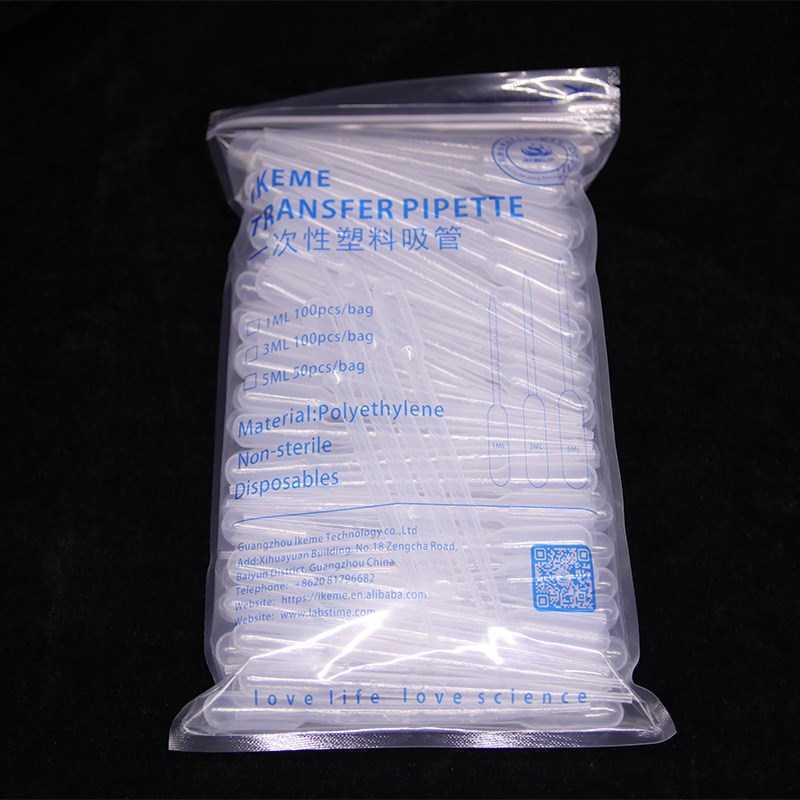 100pcs Plastic Pipette 2ml Dropper Lab Pasteur Pipette Dispo