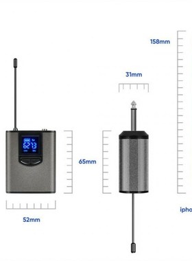 Wireless System With Headset Mic/Lavalier Lapel Mic Bodypack