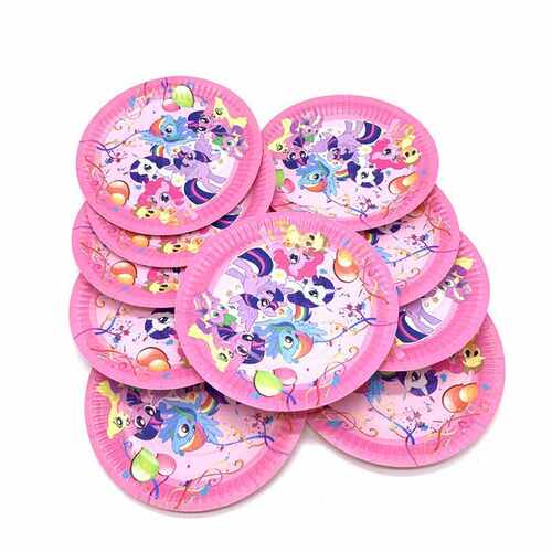 60/90/100PCS Cartoon My Little Pony Baby Shower Birthday Par