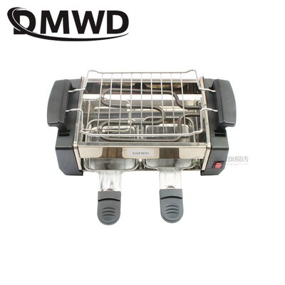 Smokeless Electric Raclette Grill Double Layers Non- BB