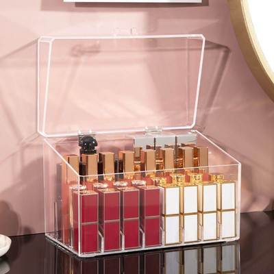 Acrylic Lip Gloss Holder Lipstick Box Display Stand Sundry