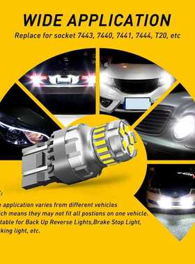 2Pcs T20 W21W LED Canbus W21/5W Led White 7440 7443 Led Bulb