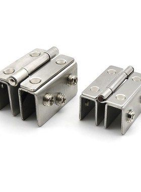 Stainless steel glass door hinge bisagra Punch-free 90 Degre