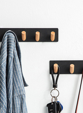 Cretive Metal Hooks Wall Shelf Key Holders Clothing Rack