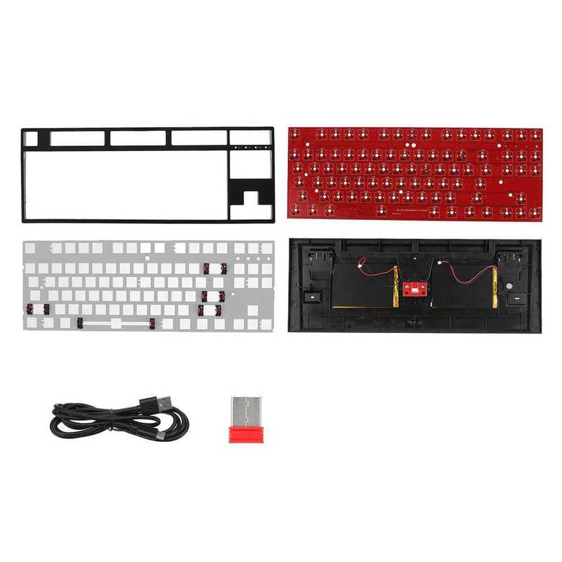 84/87Keys Hotswap DIY Keyboard Kit Wireless bluetooth 2.4G T 包装 内托 原图主图