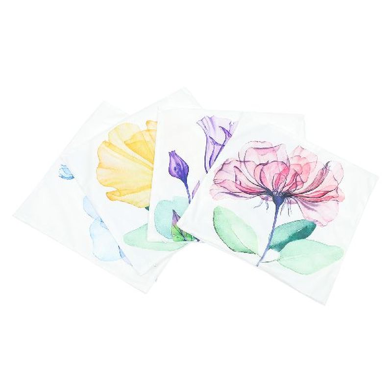 Pillow Cover Cushion Flowers Pillowcase Floral Decorative