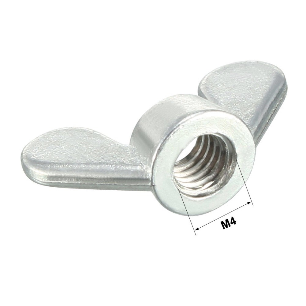 *20pcs Wing Nuts M4 M5 M6 M8 Butterfly Nut Zinc Plated Twist 电子元器件市场 外设配件 原图主图