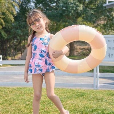 Thickened Stripe Pool Rings for Kids Iatable Pool Floats