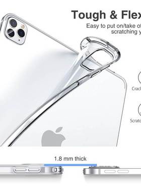 ltra Thin Clear Case iPad Pro 11 12.9 Inch 2020 Case Silico