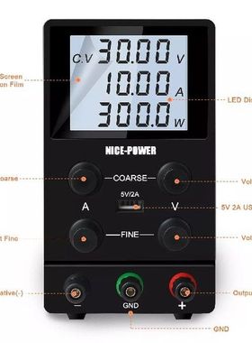 USB DC Regulated Lab Power Supply Adjustable 30V 10A