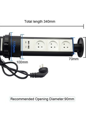 Countertop Pop Up Pulling Built In Desktop Hexagon Socket Wi