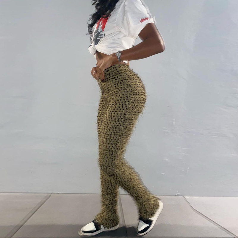 Women Pants Folds Leopard  Herfst Undefined High Street Shea