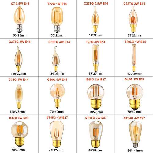 E14 E27 Led Dimmable Lamp 220V Gold Tubular Chandelier Night