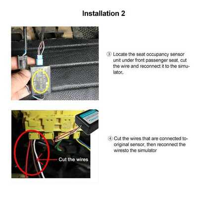 Airbag Sensor Emulator Passenger Seat Occupancy Mat Bypass F