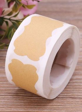 300 Buah Paket Tag Label Perekat Gulungan Stiker Segel