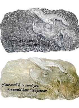 Memorial Plaque Dog Headstone Weather Resistant Indoor