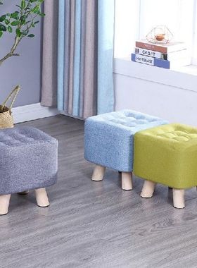 29cm 39cm hight stool wooden chair fashionable fabric art