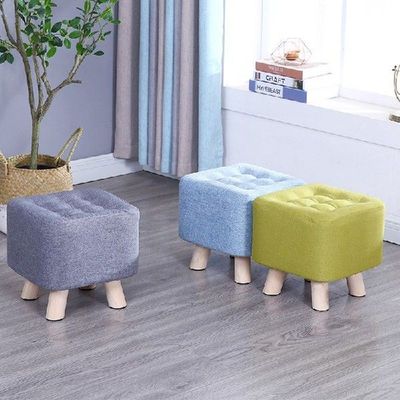 29cm 39cm hight stool wooden chair fashionable fabric art