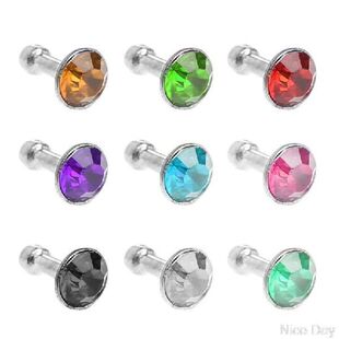 Bulat Berlian Imitasi Berkilauan 3.5Mm Anti Debu Plug