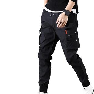 2021 Casual Pants for Men Solid Color Thin Beam Feet Male Ca