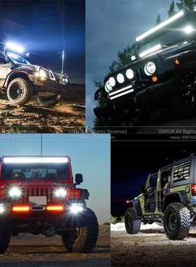 72W Car Work Light LED Bar 4x4 24 LED Working Bar Offroad S