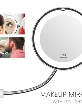 Magnifier-Lamp Vanity-Mirror Table-Night-Light Glass Bathroo