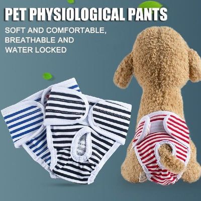 Female Pet Dog Reusable Sanitary Shorts Physiological Pants