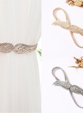 1Pc Curtain Tie Angel Wing Buckle Clips Rope Holdbacks