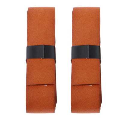 2x Leather Handle Grip Tape Cover Tennis/Badminton/Squash Ra