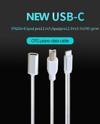 1 meter USB C to host MIDI cable type c to female usbc inte