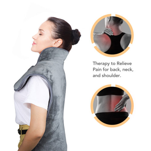 Electric Warming Heating Massage Shawl Blanket Heated Pad
