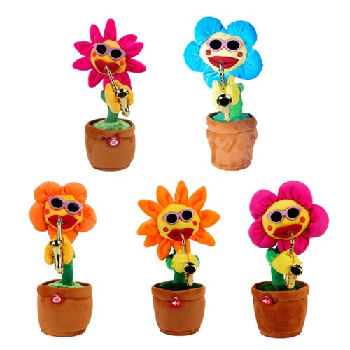 Electric Funny Singing Dancing Sunflower Toy Playing 80