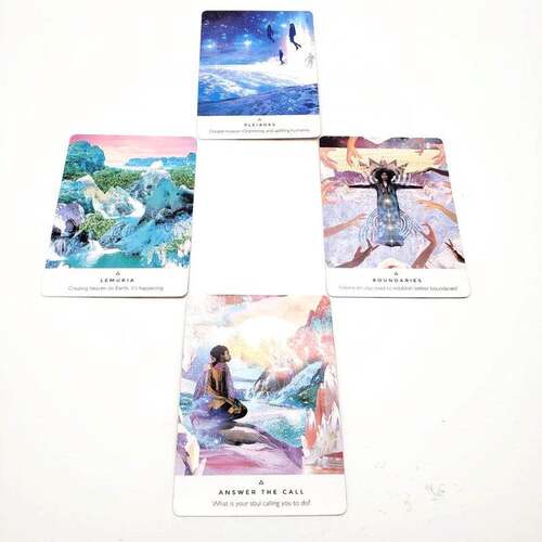 44 Pcs Oracle Tarot Cards Sheets Work Your Light Oracle Card