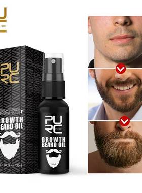 PURC Men Growth Beard Oil Organic Beard Wax Balm Avoid Bear