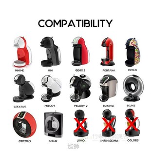 6pcs Pack Reusable Dolce Gusto Coffee Capsule Plastic Refill