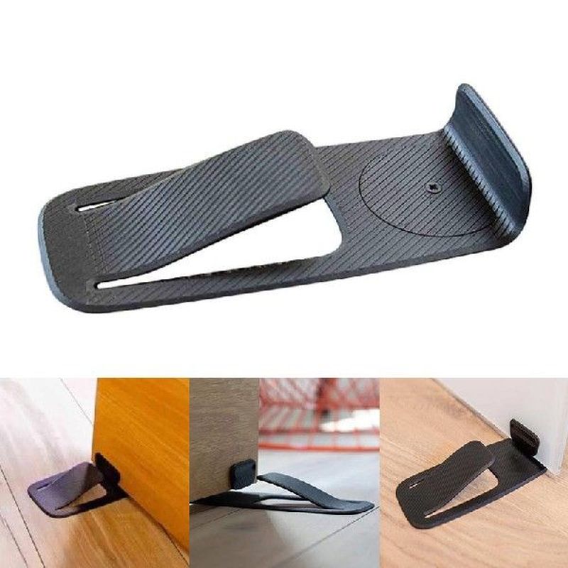 Creative Spring Door Stopper Properly Holds the Door Open
