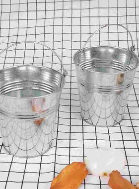 Bucket Buckets Mini Metal Pail Tin Pails Small French