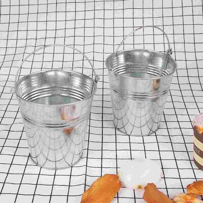 Bucket Buckets Mini Metal Pail Tin Pails Small French