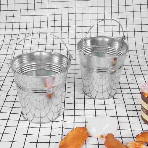 Bucket Buckets Mini Metal Pail Tin Pails Small French