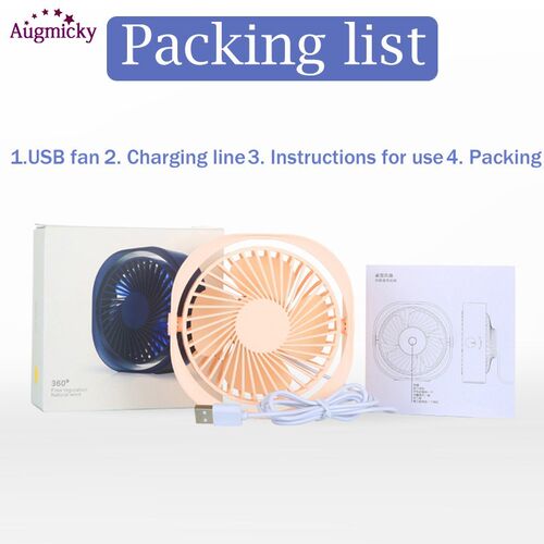 2019 New 360° USB Fan Cooler Cooling Mini Fan Portable 3